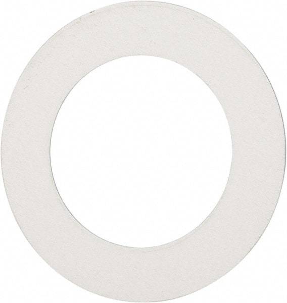 Made in USA - 0.007" Thick, 7/8" Inside x 1-3/8" OD, Round Shim - 3/4" Screw, Uncoated 302/304 Stainless Steel - Americas Industrial Supply