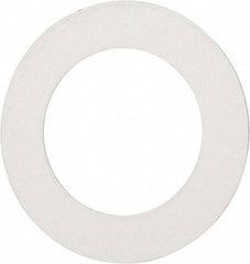 Made in USA - 0.007" Thick, 7/8" Inside x 1-3/8" OD, Round Shim - 3/4" Screw, Uncoated 302/304 Stainless Steel - Americas Industrial Supply