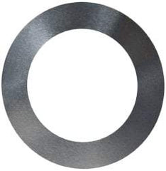 Made in USA - 0.002" Thick, 1" Inside x 1-1/2" OD, Round Shim - 7/8" Screw, Uncoated 302/304 Stainless Steel - Americas Industrial Supply