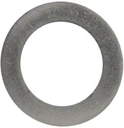 Made in USA - 0.02" Thick, 1" Inside x 1-1/2" OD, Round Shim - 7/8" Screw, Uncoated 302/304 Stainless Steel - Americas Industrial Supply