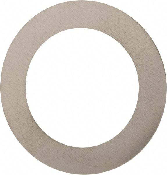 Made in USA - 0.007" Thick, 1" Inside x 1-1/2" OD, Round Shim - 7/8" Screw, Uncoated 302/304 Stainless Steel - Americas Industrial Supply