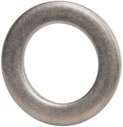 Made in USA - 0.09" Thick, 1" Inside x 1-1/2" OD, Round Shim - 7/8" Screw, Uncoated 302/304 Stainless Steel - Americas Industrial Supply