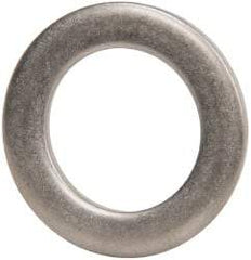 Made in USA - 0.09" Thick, 1" Inside x 1-1/2" OD, Round Shim - 7/8" Screw, Uncoated 302/304 Stainless Steel - Americas Industrial Supply