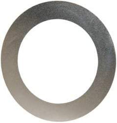 Made in USA - 0.002" Thick, 1-1/8" Inside x 1-5/8" OD, Round Shim - Uncoated 302/304 Stainless Steel - Americas Industrial Supply