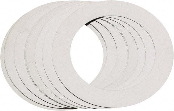 Made in USA - 0.003" Thick, 1-1/8" Inside x 1-5/8" OD, Round Shim - Uncoated 302/304 Stainless Steel - Americas Industrial Supply