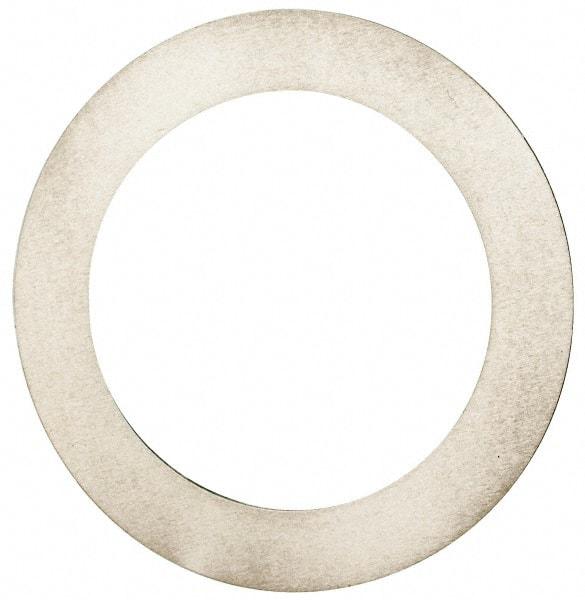 Made in USA - 0.012" Thick, 1-1/4" Inside x 1-3/4" OD, Round Shim - Uncoated 302/304 Stainless Steel - Americas Industrial Supply