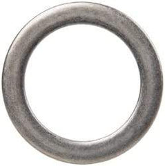 Made in USA - 0.015" Thick, 1-1/4" Inside x 1-3/4" OD, Round Shim - Uncoated 302/304 Stainless Steel - Americas Industrial Supply