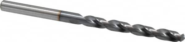 OSG - 5.6007mm 120° Vanadium High Speed Steel Jobber Drill - TiCN Finish, Right Hand Cut, Spiral Flute, Straight Shank, 93mm OAL, Standard Point - Americas Industrial Supply