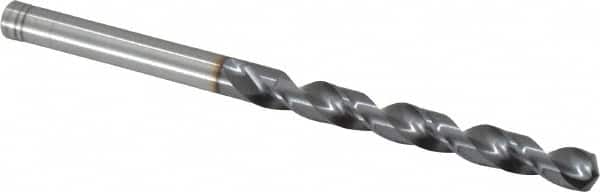OSG - 5.69976mm 120° Vanadium High Speed Steel Jobber Drill - TiCN Finish, Right Hand Cut, Spiral Flute, Straight Shank, 93mm OAL, Standard Point - Americas Industrial Supply