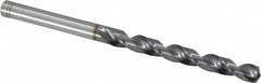 OSG - 5.69976mm 120° Vanadium High Speed Steel Jobber Drill - TiCN Finish, Right Hand Cut, Spiral Flute, Straight Shank, 93mm OAL, Standard Point - Americas Industrial Supply