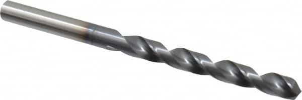 OSG - 6.70052mm 120° Vanadium High Speed Steel Jobber Drill - TiCN Finish, Right Hand Cut, Spiral Flute, Straight Shank, 101mm OAL, Standard Point - Americas Industrial Supply