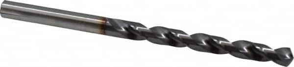 OSG - 6.79958mm 120° Vanadium High Speed Steel Jobber Drill - TiCN Finish, Right Hand Cut, Spiral Flute, Straight Shank, 109mm OAL, Standard Point - Americas Industrial Supply