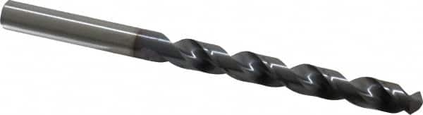 OSG - 8.6995mm 120° Vanadium High Speed Steel Jobber Drill - TiCN Finish, Right Hand Cut, Spiral Flute, Straight Shank, 125mm OAL, Standard Point - Americas Industrial Supply