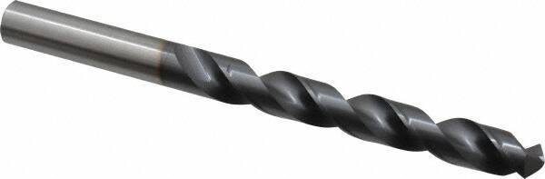OSG - 11.99896mm 120° Vanadium High Speed Steel Jobber Drill - TiCN Finish, Right Hand Cut, Spiral Flute, Straight Shank, 151mm OAL, Standard Point - Americas Industrial Supply