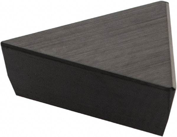 Iscar - TPG221 Grade IN22 Ceramic Turning Insert - Al2O3/TiCN Finish, 60° Triangle, 1/4" Inscr Circle, 1/8" Thick, 1/64" Corner Radius - Americas Industrial Supply