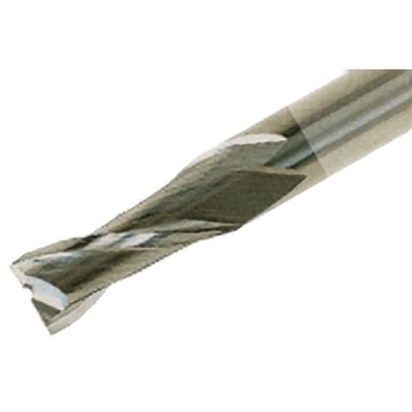 Iscar - 5/8", 1" LOC, 5/8" Shank Diam, 3-1/2" OAL, 2 Flute, Solid Carbide Square End Mill - Single End, TiAlN Finish, Spiral Flute, 30° Helix, Centercutting, Right Hand Cut, Right Hand Flute - Americas Industrial Supply