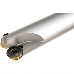 Iscar - 15mm Cutting Diam, 20mm Shank Diam, 7mm Max Depth of Cut, Straight Shank Indexable Copy End Mill - 2 Inserts, RXCR, RXCW Insert, ER Toolholder - Americas Industrial Supply