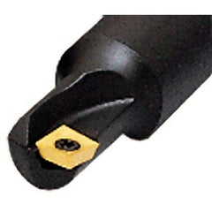 Iscar - 8mm Cut Diam, 5.8mm Max Depth of Cut, 10mm Shank Diam, 70mm OAL, Indexable Square Shoulder End Mill - Cylindrical Shank, 90° Lead Angle, Series Heliquad - Americas Industrial Supply