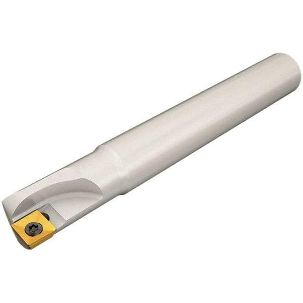 Iscar - 20mm Cut Diam, 22mm Max Depth of Cut, 20mm Shank Diam, 120mm OAL, Indexable Square Shoulder End Mill - Cylindrical Shank, 90° Lead Angle, Through Coolant, Series Heliquad - Americas Industrial Supply