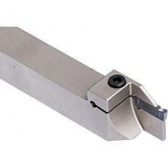 Iscar - External Thread, 63/64" Max Depth of Cut, 4mm Min Groove Width, 140mm OAL, Left Hand Indexable Grooving Cutoff Toolholder - 20mm Shank Height x 20mm Shank Width, DG.. Insert Style, DGT Toolholder Style, Series Do-Grip - Americas Industrial Supply