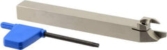Iscar - External Thread, 0.4724" Max Depth of Cut, 1.9mm Min Groove Width, 120mm OAL, Right Hand Indexable Grooving Cutoff Toolholder - 12mm Shank Height x 12mm Shank Width, DG.. Insert Style, DGT Toolholder Style, Series Do-Grip - Americas Industrial Supply