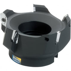 Iscar - 3 Inserts, 2-1/2" Cut Diam, 1" Arbor Diam, 0.622" Max Depth of Cut, Indexable Square-Shoulder Face Mill - 0/90° Lead Angle, 2" High, HM90 APCR 1605... Insert Compatibility, Series HM90 - Americas Industrial Supply