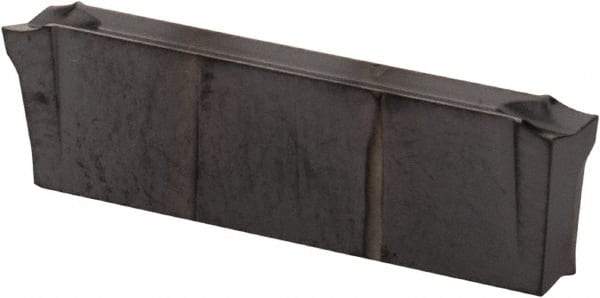 Iscar - DGL JS IC908 Grade, 0.0866" Cutting Width, Carbide Cutoff Insert - 15° Left Hand Lead Angle, 0.0008" Cnr Rad, TiAlN Coated, Double End - Americas Industrial Supply