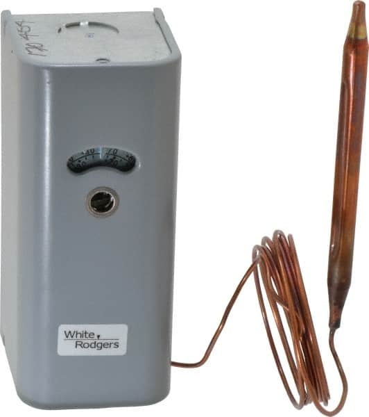 White-Rodgers - Refrigeration Temperature Controls Capillary Length: 5 Ft. Differential: Adjustable 3.5 to 40 F - Americas Industrial Supply