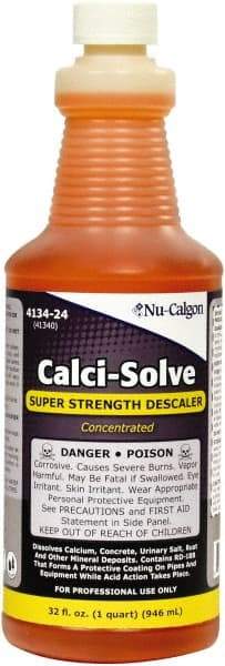 Nu-Calgon - 1 Qt Liquid Hydrochloric Acid Drain Cleaner - Acidic Scent - Americas Industrial Supply