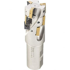 Iscar - 2" Cut Diam, 6.3" Max Depth of Cut, 2" Shank Diam, 10.63" OAL, Indexable Square Shoulder End Mill - P290 AC.T 1806.. Inserts, Weldon Shank, 0° Lead Angle, Through Coolant, Series MillShred - Americas Industrial Supply