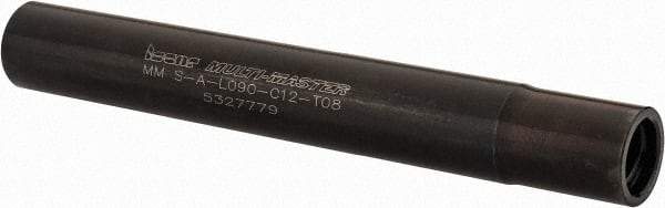 Iscar - Multimaster 12mm Stepped Shank Milling Tip Insert Holder & Shank - 0.4528" Neck Diam, T08 Neck Thread, 90mm OAL, Steel MM S-A Tool Holder - Americas Industrial Supply