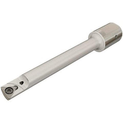 Iscar - 14mm Min Bore Diam, 127mm OAL, 16mm Shank Diam, IHAXF Indexable Boring Bar - 105mm Max Bore Depth, TPGX 73.. Insert - Americas Industrial Supply