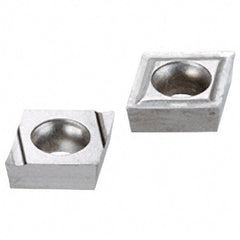 Iscar - CCGT2-0 Grade IC30N Carbide Turning Insert - Uncoated, 80° Diamond, 1/4" Inscr Circle, 3/32" Thick, 0.0079" Corner Radius - Americas Industrial Supply