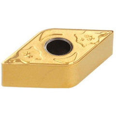 Iscar - DNMG331 SF Grade IC530N Cermet Turning Insert - TiCN/TiN Finish, 55° Diamond, 3/8" Inscr Circle, 3/16" Thick, 1/64" Corner Radius - Americas Industrial Supply