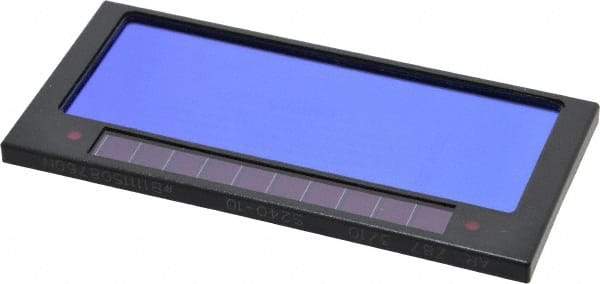 ArcOne - 4-1/4" Wide x 2" High, Lens Shade 10, Auto-Darkening Lens - 0.2" Thick, Green, Horizontal Mount - Americas Industrial Supply