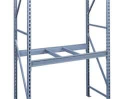 Tennsco - 10,000 Lb Capacity Bulk Storage Welded Rack End - 1-3/4" Wide x 120" High x 48" Deep x 1-3/4" Thick, Medium Gray - Americas Industrial Supply