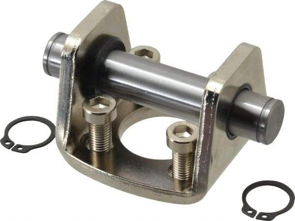 SMC PNEUMATICS - Air Cylinder Double Clevis - For 2" Air Cylinders, Use with NCGD - Americas Industrial Supply