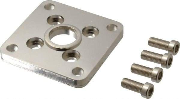 SMC PNEUMATICS - Air Cylinder Flange Mount - For 2" Air Cylinders, Use with NCGF/G - Americas Industrial Supply