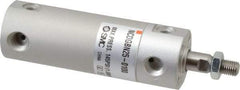 SMC PNEUMATICS - 1" Bore Double Acting Air Cylinder - 1/8 Port, 5/16-24 Rod Thread, 140 Max psi, 40 to 140°F - Americas Industrial Supply