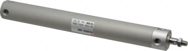 SMC PNEUMATICS - 1" Bore Double Acting Air Cylinder - 1/8 Port, 5/16-24 Rod Thread, 140 Max psi, 40 to 140°F - Americas Industrial Supply