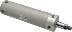 SMC PNEUMATICS - 2" Bore Double Acting Air Cylinder - 1/4 Port, 1/2-20 Rod Thread, 140 Max psi, 40 to 140°F - Americas Industrial Supply