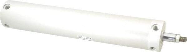 SMC PNEUMATICS - 2-1/2" Bore Double Acting Air Cylinder - 1/4 Port, 1/2-20 Rod Thread, 140 Max psi, 40 to 140°F - Americas Industrial Supply