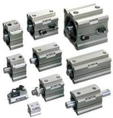 SMC PNEUMATICS - Air Cylinder Flange - For 4" Air Cylinders, Use with NCQ2 Air Cylinders - Americas Industrial Supply