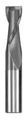 SGS - 3/4", 1-1/2" LOC, 3/4" Shank Diam, 4" OAL, 2 Flute, Solid Carbide Square End Mill - Single End, AlTiN Finish, Spiral Flute, 30° Helix, Centercutting, Right Hand Cut, Right Hand Flute, Series 3 - Americas Industrial Supply