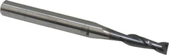 SGS - 9/64", 1/2" LOC, 3/16" Shank Diam, 2" OAL, 2 Flute, Solid Carbide Square End Mill - Single End, AlTiN Finish, Spiral Flute, 30° Helix, Centercutting, Right Hand Cut, Right Hand Flute, Series 3 - Americas Industrial Supply