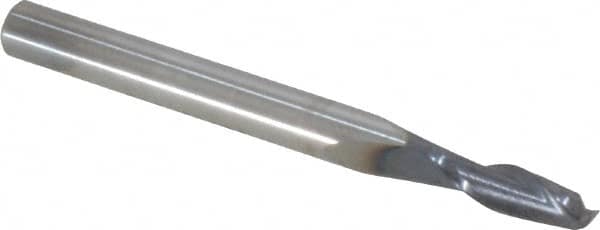 SGS - 5/32", 1/2" LOC, 3/16" Shank Diam, 2" OAL, 2 Flute, Solid Carbide Square End Mill - Single End, AlTiN Finish, Spiral Flute, 30° Helix, Centercutting, Right Hand Cut, Right Hand Flute, Series 3 - Americas Industrial Supply