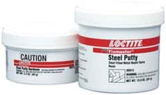 Loctite - 25 Lb Kit Gray Epoxy Resin Putty - 203°F Max Operating Temp, 6 hr Full Cure Time, Series 135 - Americas Industrial Supply