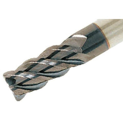 Iscar - 20mm, 4 Flute, Single End, Solid Carbide, 1mm Corner Radius End Mill - 104mm OAL, 45° Helix, Right Hand Flute, 38mm LOC, Right Hand Cut - Americas Industrial Supply