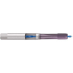 Emuge - M10x1.50 Metric 6H 0 Flute TiCN Finish Cobalt Machine Tap - Americas Industrial Supply