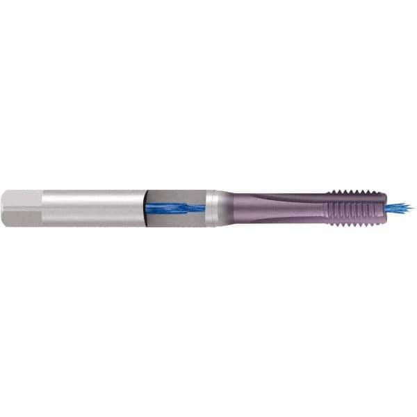Emuge - M8x1.25 Metric 6H 0 Flute TiCN Finish Cobalt Machine Tap - Americas Industrial Supply